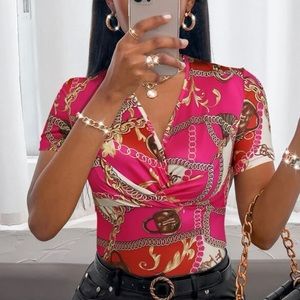 SMALL Chain Print Blouse